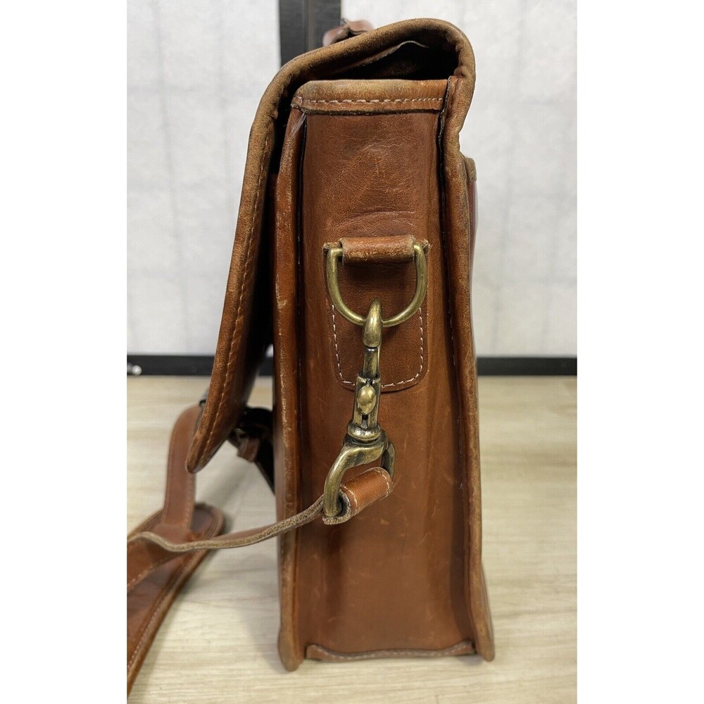 Vintage SCHLESINGER Messanger  Leather Bag. - Picture 4 of 14